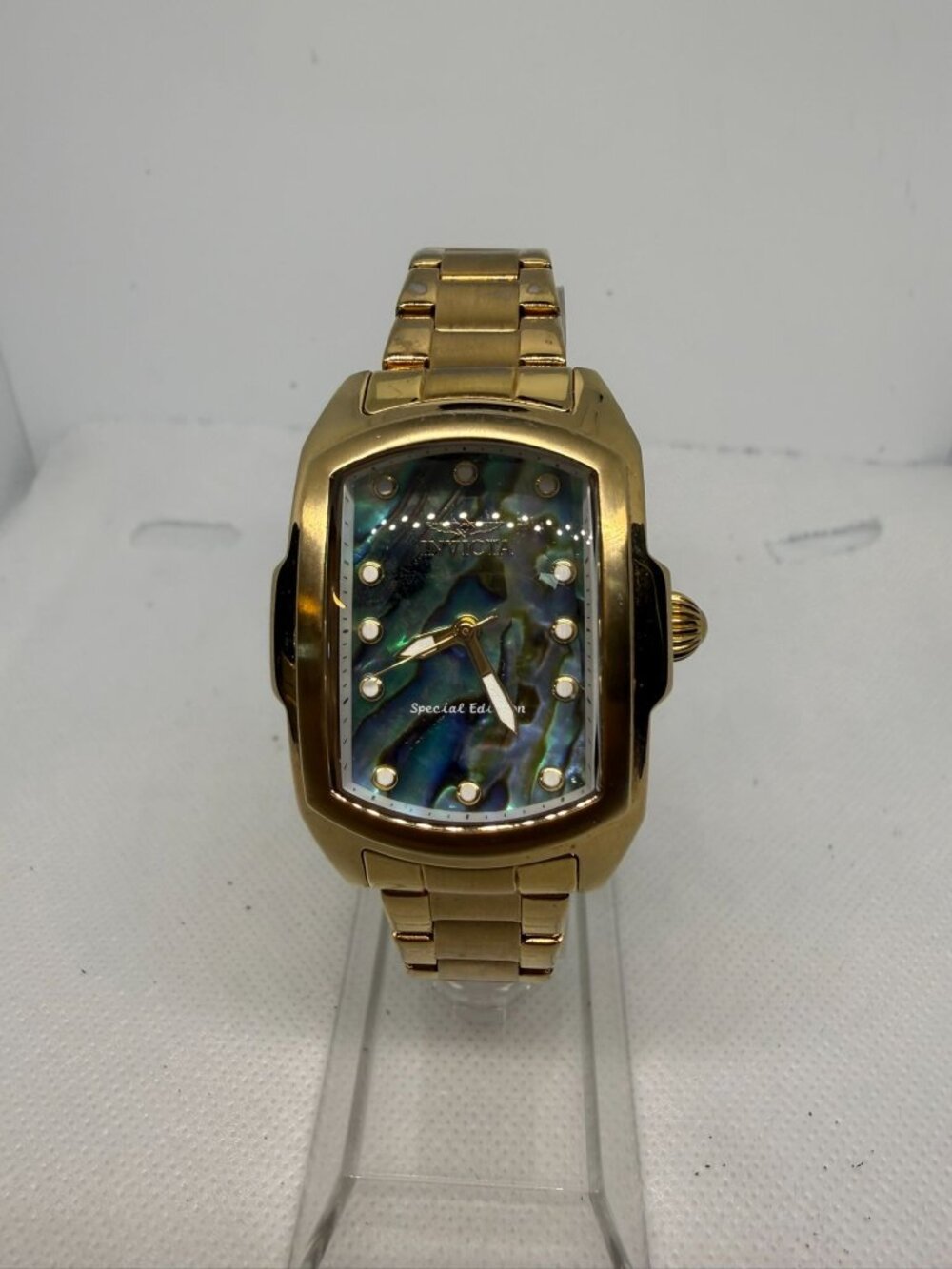 Invicta Baby Lupah 23210 Women's 29mm Gold-Tone Rainbow Abalone Quartz Watch